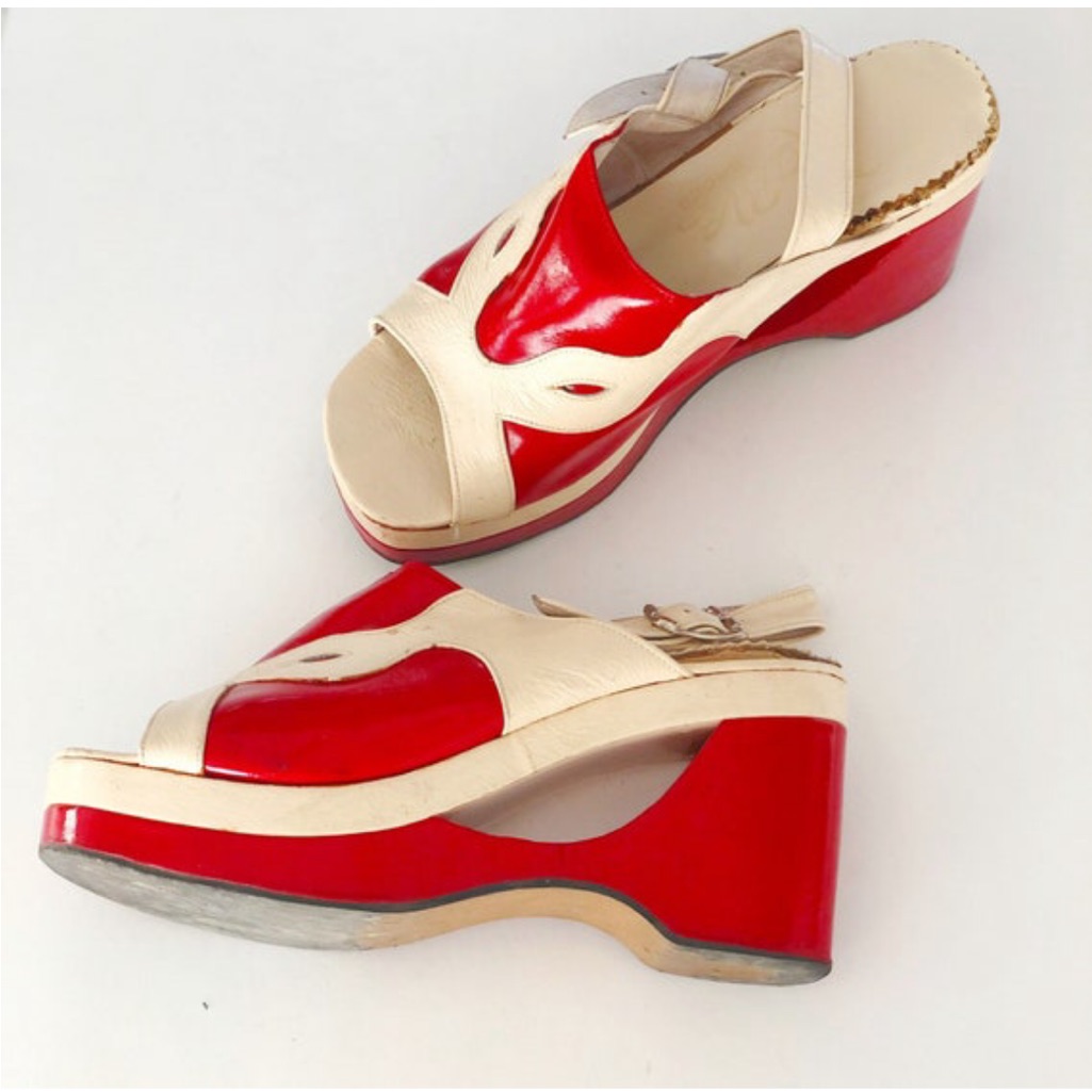 Vintage 70’s Platform Wedge Heels